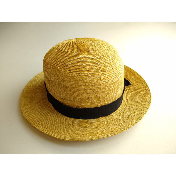 CA4LA カシラ カンカン帽 ハット 麦わら帽子 リボン【中古】