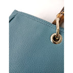 GUCCI グッチ バンブーショッパー 2WAY ショルダーバッグ ミディアム ハンドバッグ ブルー 【中古】