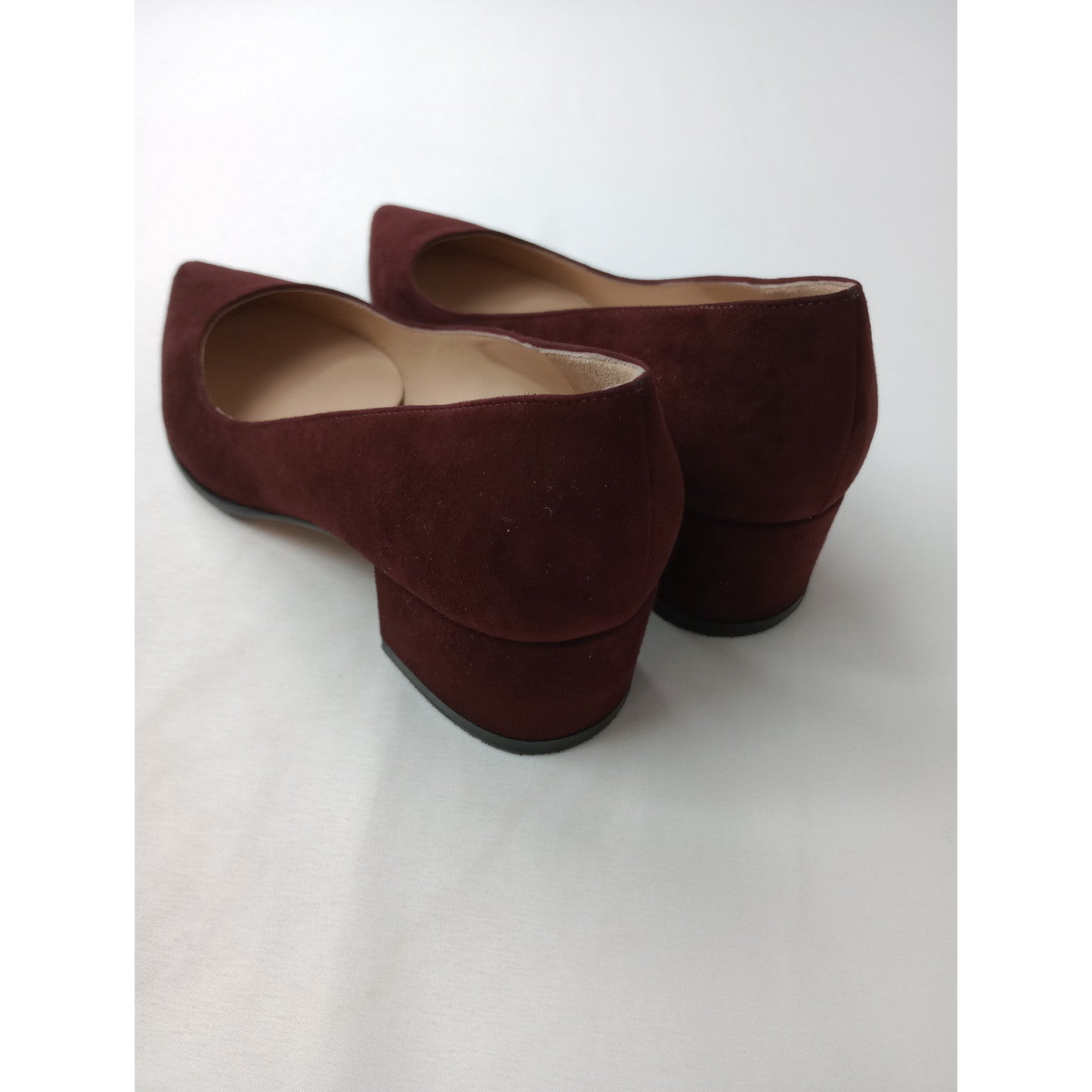 gianvito rossi ジャンヴィト ロッシ スエード パンプス 靴  37 1/2  ワインレッド 【中古】