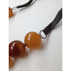 YUKI PALLIS COLLECTION ユキ・パリス コレクション カネオール 石 ネックレス  カーネリアン オレンジ アクセサリー 【中古】