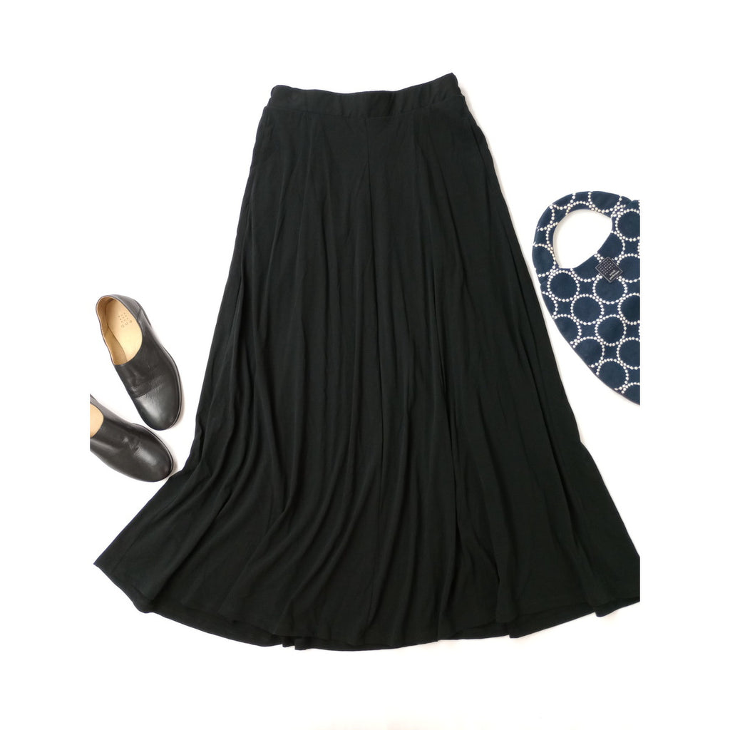 25SS  ATON  ×  RHC  エイトン ロンハーマン 別注 Limited Skirt ロング スカート 黒 ブラック 02【中古】