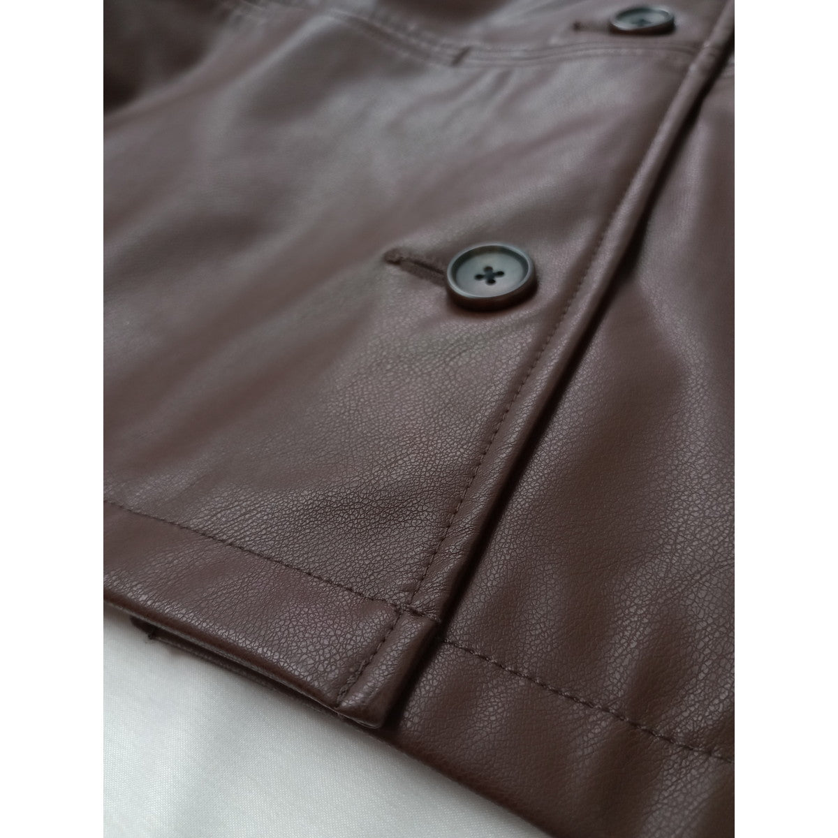 25AW RHC Ron Herman アールエイチシー ロンハーマン フェイクレザー ジャケット ブラウン XS  【中古】