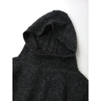 blurhms ブラームス Alpaca Knit Balaclava Short P/O  アルパカ  ニット レイヤード  トップス    フード  バラクラバ  グレー 0 【中古】