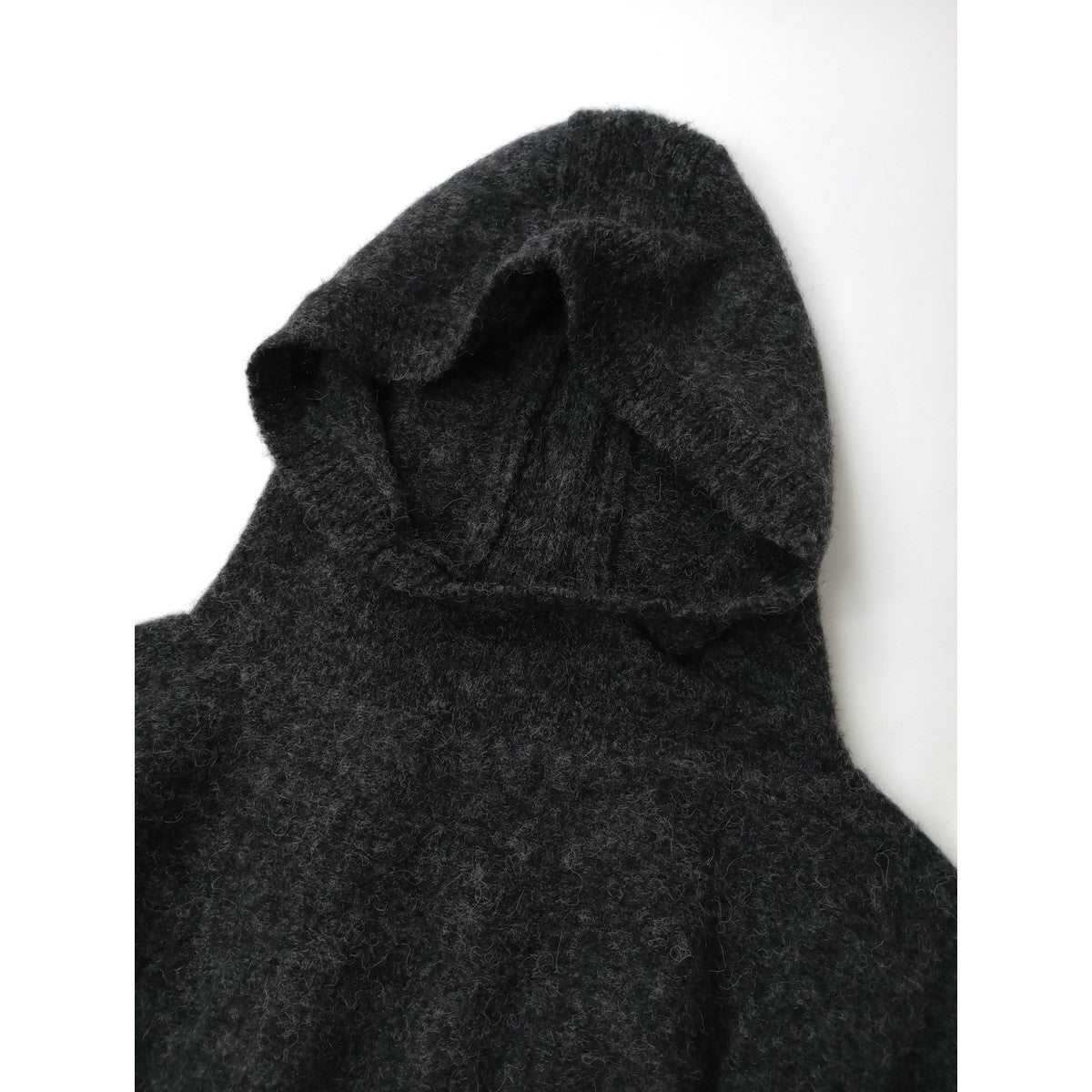 blurhms ブラームス Alpaca Knit Balaclava Short P/O  アルパカ  ニット レイヤード  トップス    フード  バラクラバ  グレー 0 (6M＋0850)【中古】