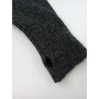 blurhms ブラームス Alpaca Knit Balaclava Short P/O  アルパカ  ニット レイヤード  トップス    フード  バラクラバ  グレー 0 【中古】