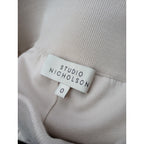 STUDIO NICHOLSON スタジオニコルソン メリノウール 100％ ニットパンツ ワイド アイボリー  【中古】