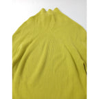 BATONER バトナー RIBNITURE TURTLE NECK リブタートルネック  長袖  ニット  トップス 2 イエロー 【中古】