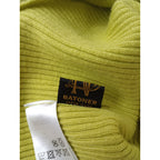 BATONER バトナー RIBNITURE TURTLE NECK リブタートルネック  長袖  ニット  トップス 2 イエロー 【中古】