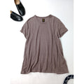 BATONER バトナー LINEN ALINE T-SHIRT リネン 麻 100％ Aライン Tシャツ  くすみブラウン【中古】