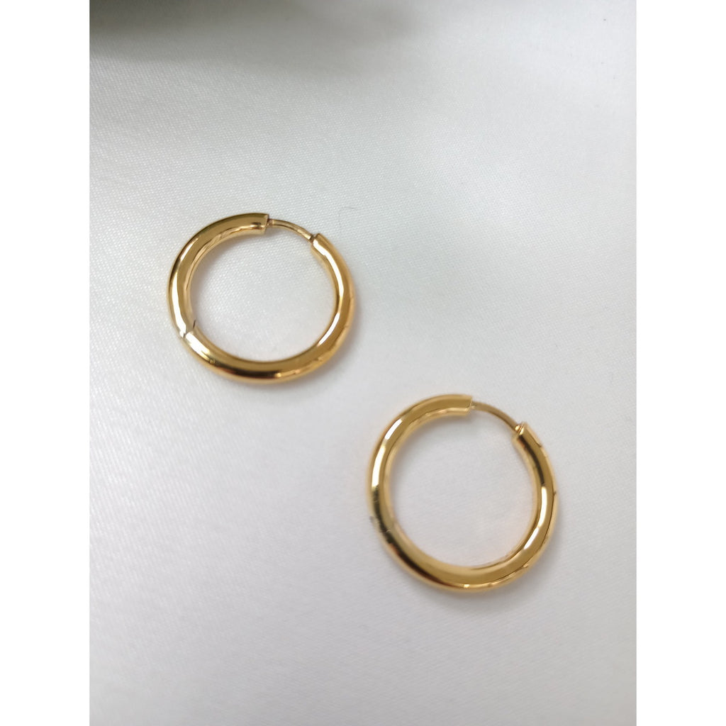 TOM WOOD トムウッド Classic Hoop Small gold クラシック フープ ピアス ゴールド  アクセサリー 【中古】