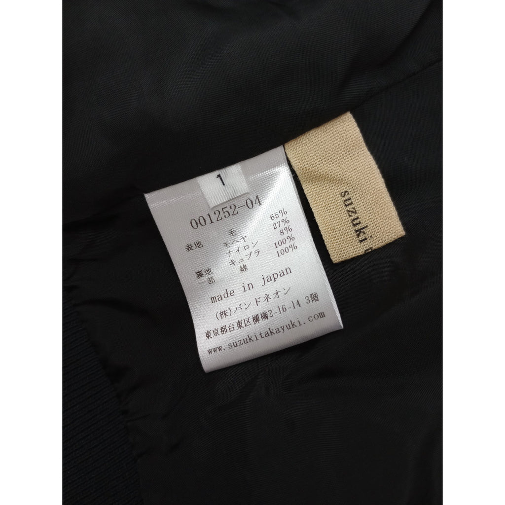 suzuki takayuki スズキタカユキ fuzzy blouson ジップアップ ブルゾン ジャケット アウター 1  (2M＋0117)【中古】