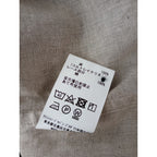 Vlas Blomme ヴラスブラム フリルネック プルオーバー ブラウス  トップス コルトレイクリネン 麻 100％ 生成り 【中古】
