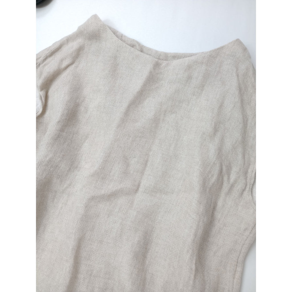 ARTS & SCIENCE アーツアンドサイエンス リネン 麻 100％ ベスト トップス 生成り 【中古】