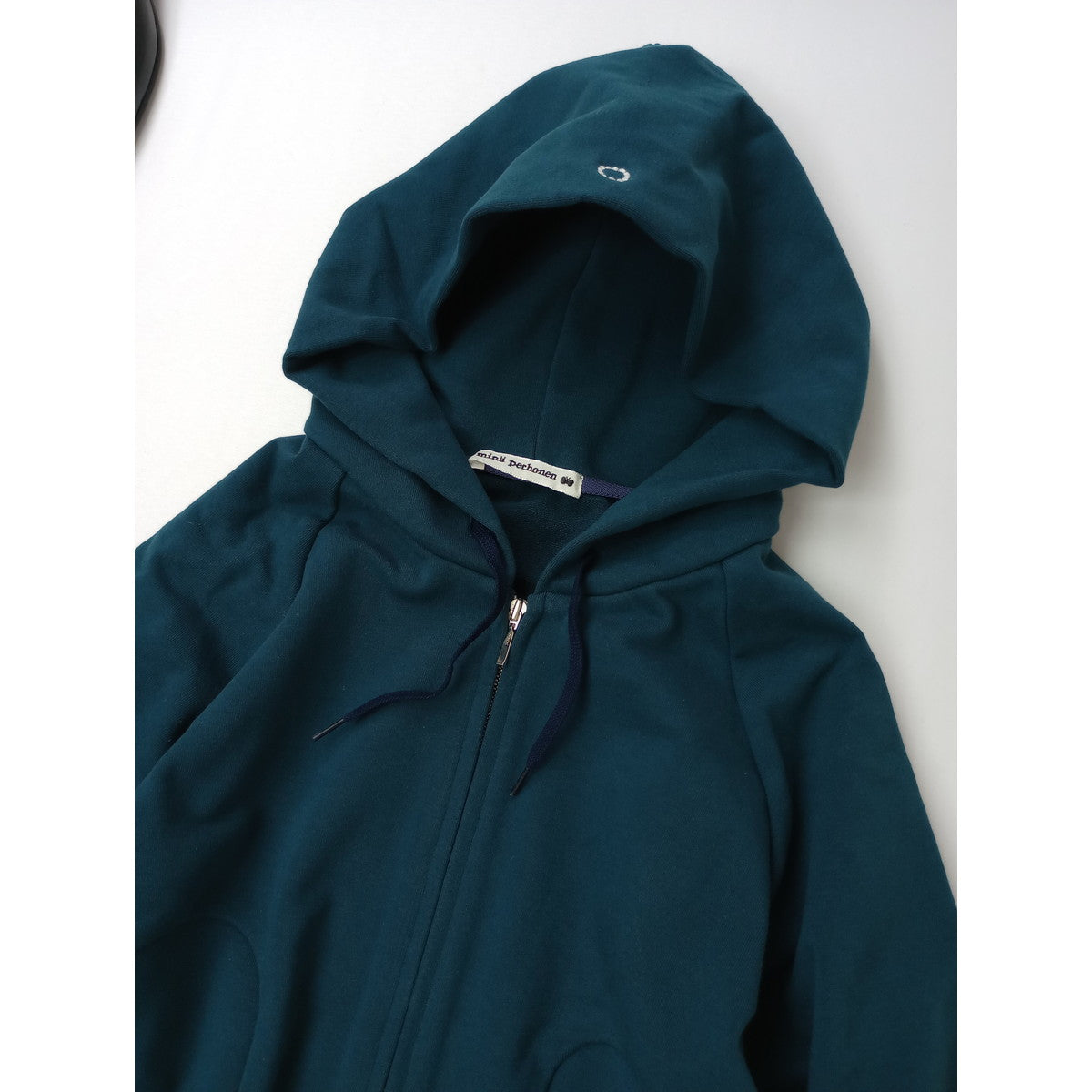 mina perhonen ミナペルホネン mousse ムース ジップパーカー グリーン  38【中古】