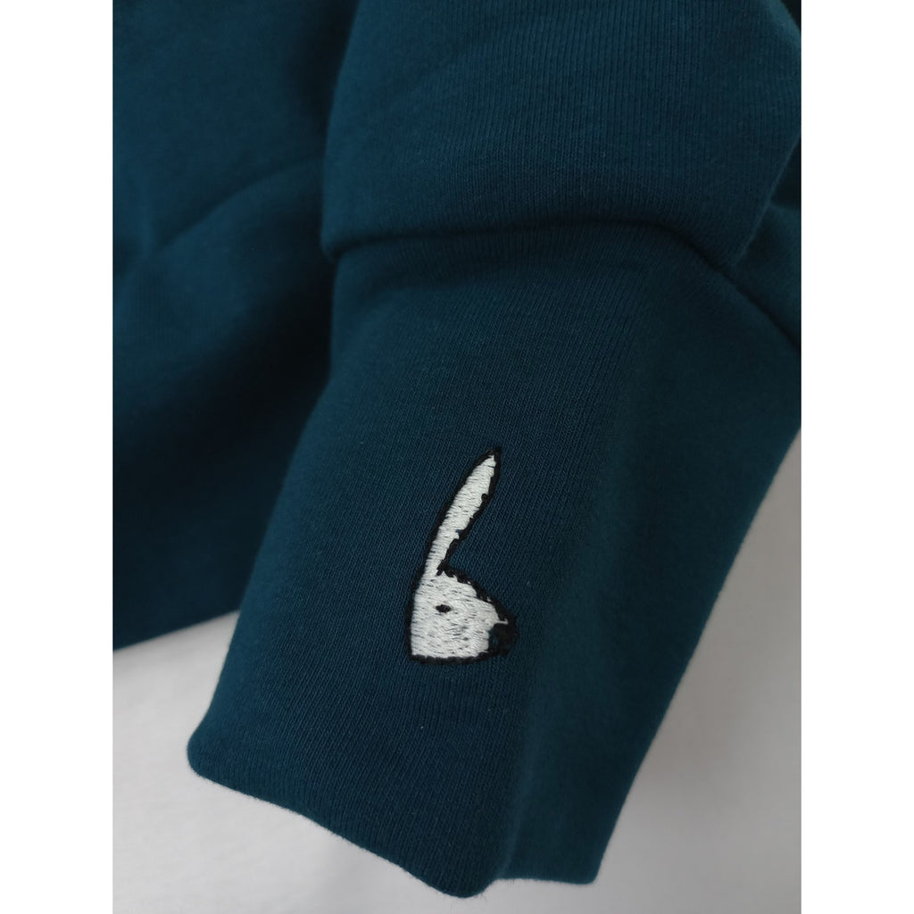 mina perhonen ミナペルホネン mousse ムース ジップパーカー グリーン  38【中古】