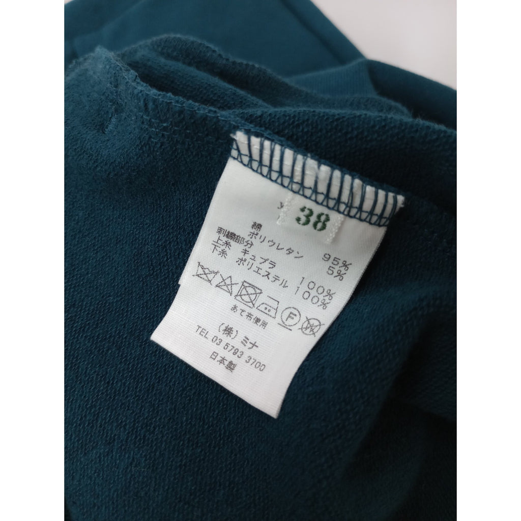 mina perhonen ミナペルホネン mousse ムース ジップパーカー グリーン  38【中古】