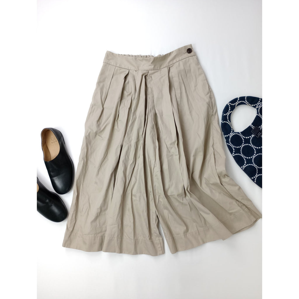 MARGARET HOWELL マーガレットハウエル SOFT BRUSHED COTTON TWILL パンツ ベージュ 2 【中古】