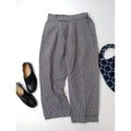 25SS  MARGARET HOWELL マーガレットハウエル COTTON LINEN GINGHAM ギンガムチェック パンツ  2【中古】