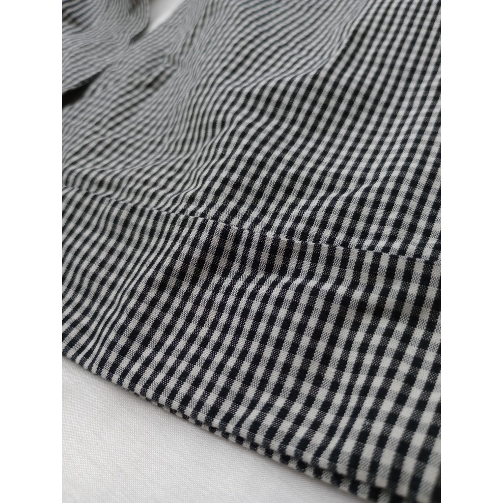 25SS  MARGARET HOWELL マーガレットハウエル COTTON LINEN GINGHAM ギンガムチェック パンツ  2【中古】