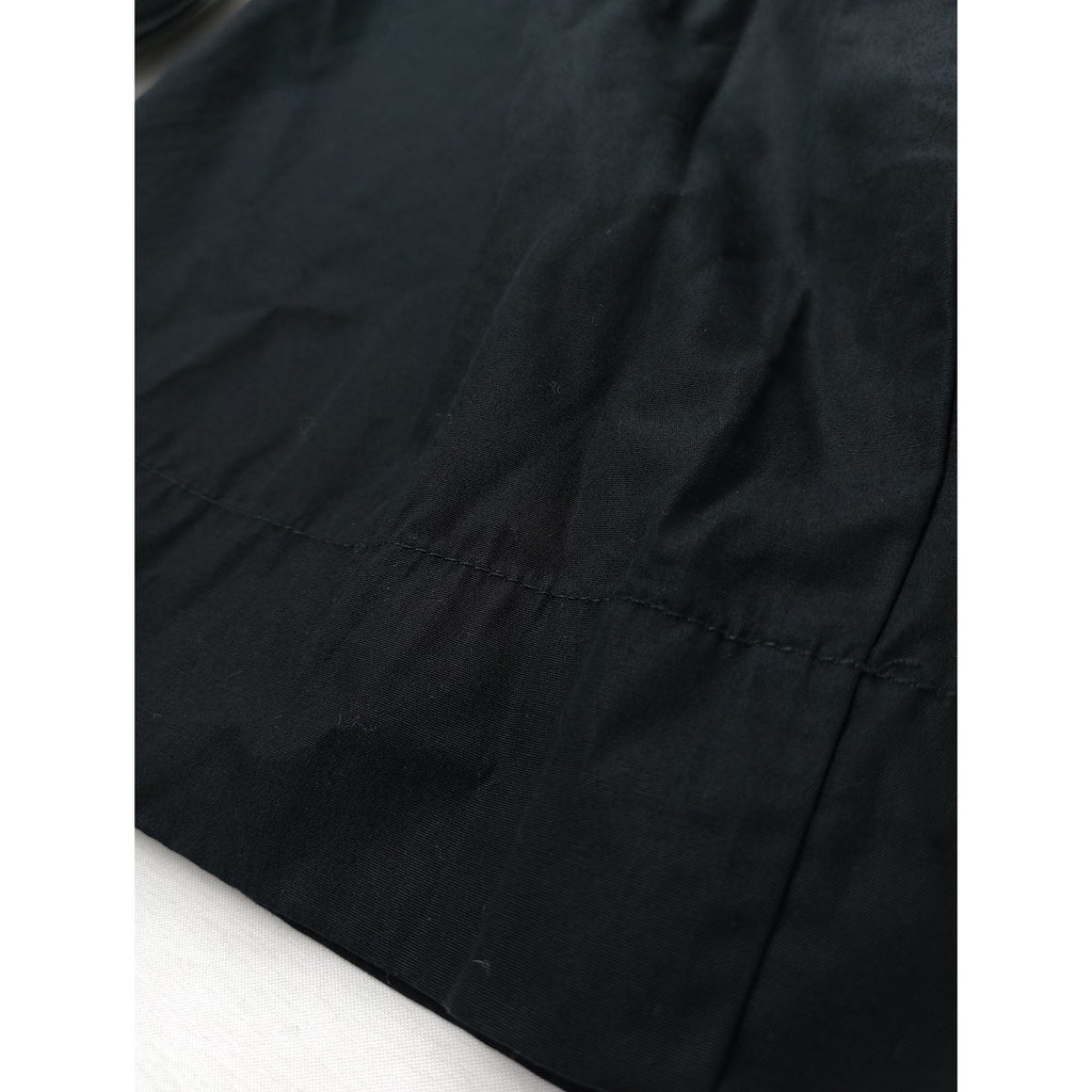 25SS MHL. エムエイチエル マーガレットハウエル FINE COMPACT COTTON POPLIN コットン 綿 100％ トラウザーズ パンツ  黒 ブラック 2 【中古】