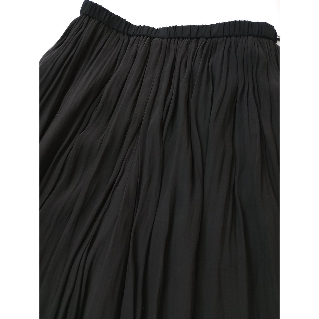 新品 BEARDSLEY ビアズリー シワシフォンギャザーパンツ 黒 ブラック