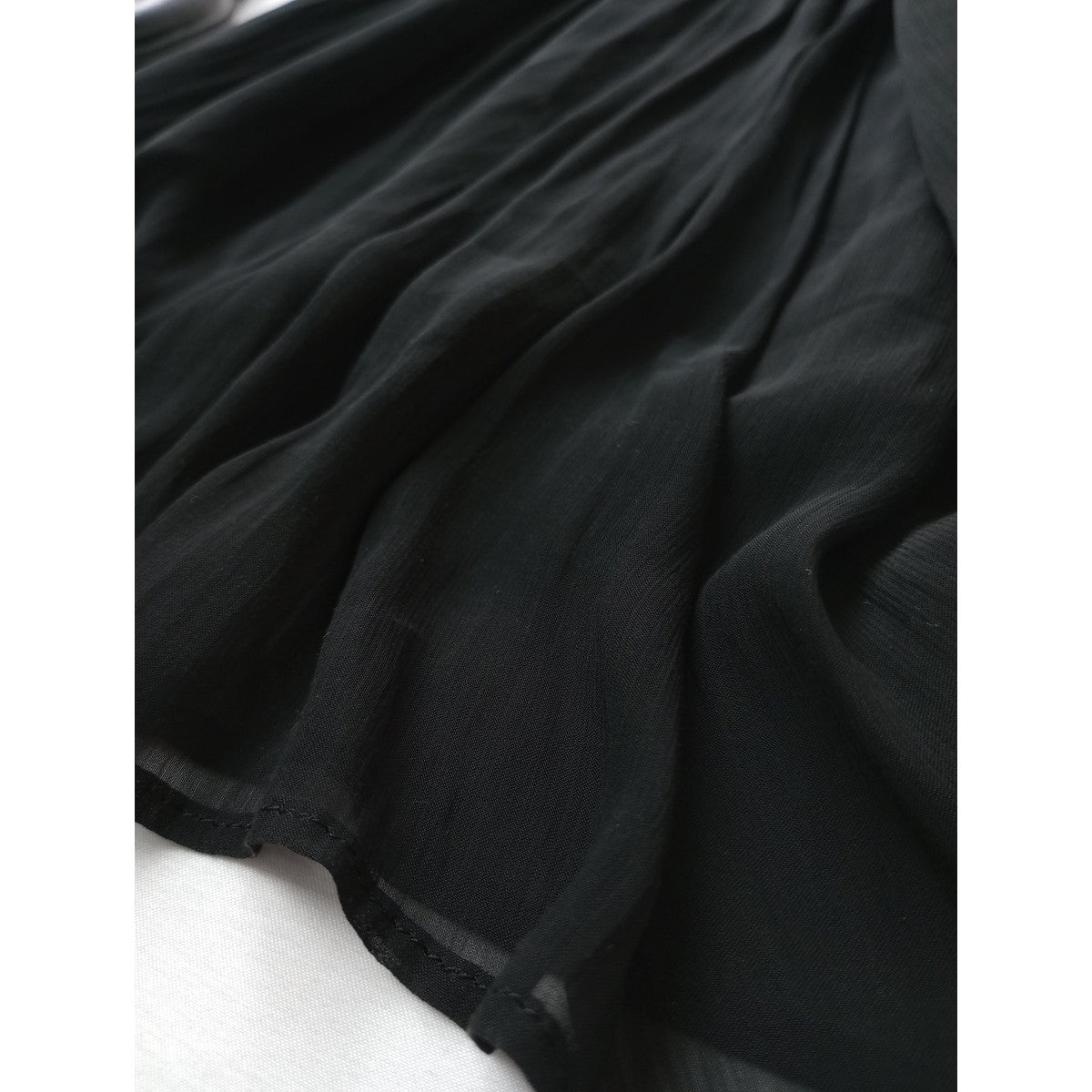 新品 BEARDSLEY ビアズリー シワシフォンギャザーパンツ 黒 ブラック