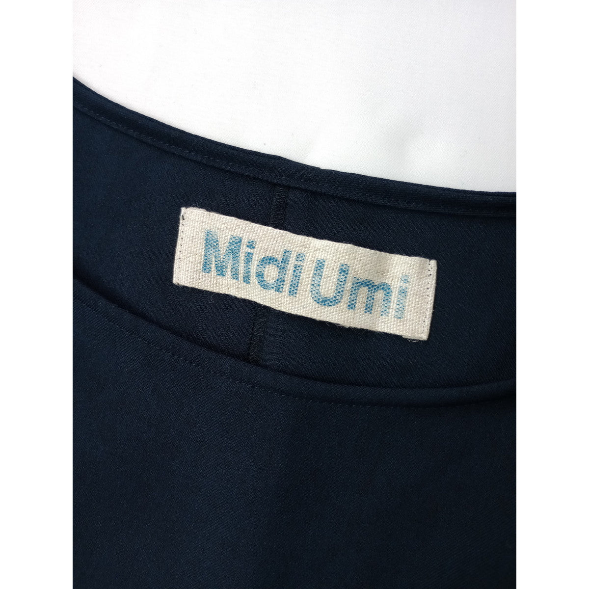 新品 MidiUmi ミディウミ コクーン ロングワンピース バルーン ネイビー