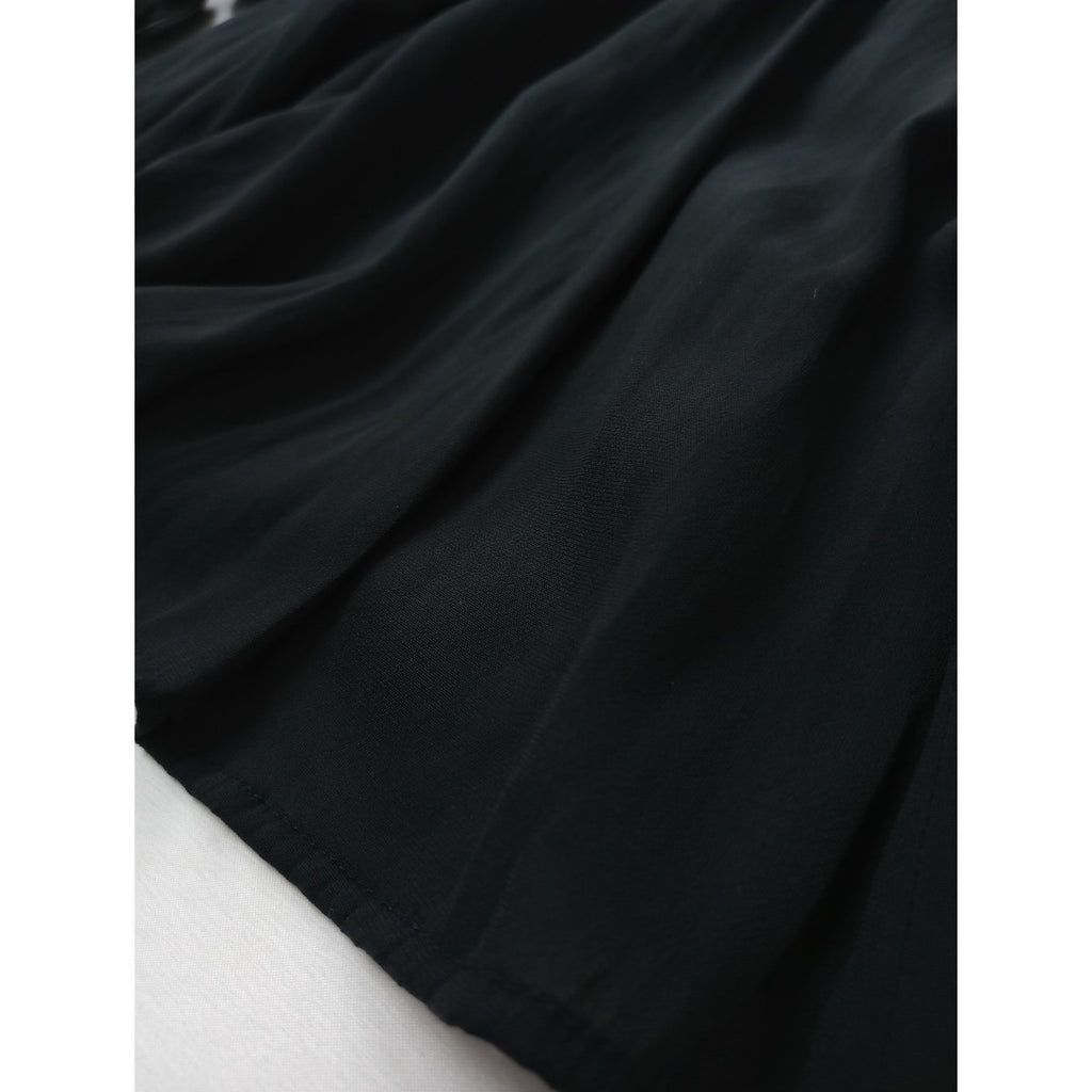 25SS BEARDSLEY ビアズリー 割繊サーキュラースカート 黒 ブラック 【中古】