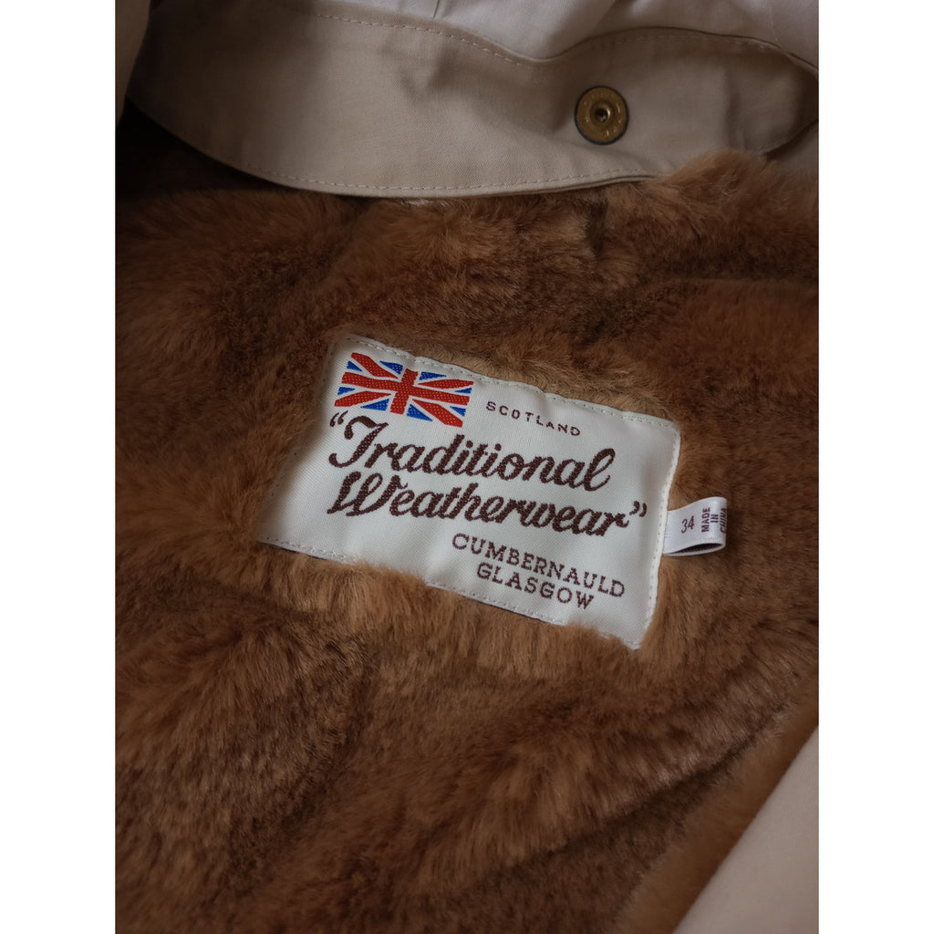 Traditional Weatherwear トラディショナルウェザーウェア ROMNEY HOOD WITH LINER ロムニーフード ウィズライナー ベージュ 34  (2M＋2067)【中古】