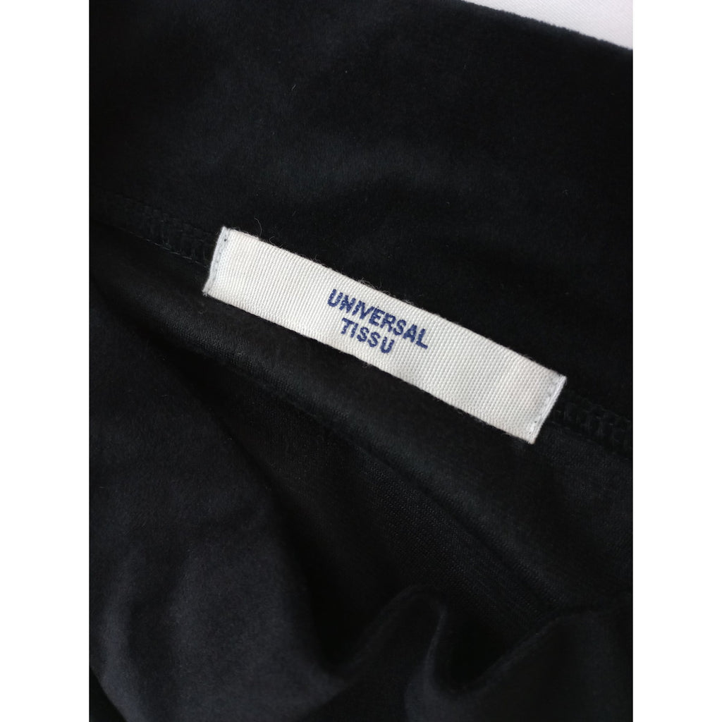 UNIVERSAL TISSU  ユニバーサルティッシュ ベロア スタンドネック プルオーバー トップス 黒 ブラック (2M＋0111)【中古】