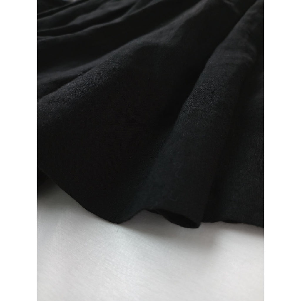 MARGARET HOWELL マーガレットハウエル LIGHT LINEN SKIRT リネン 麻 100％ スカート 黒 ブラック 1【中古】