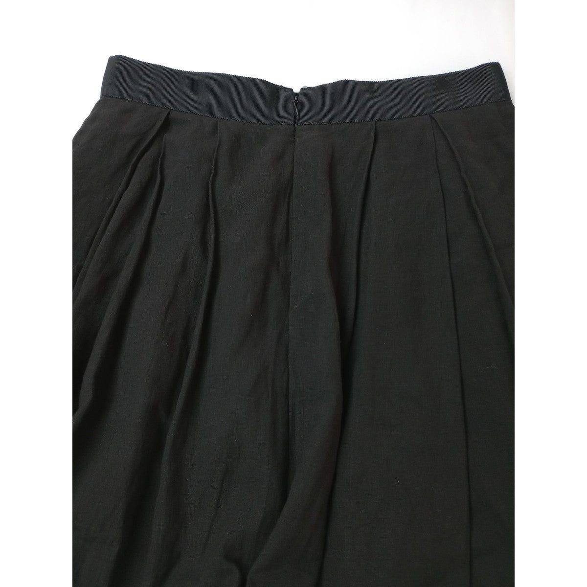 MARGARET HOWELL マーガレットハウエル LIGHT LINEN SKIRT リネン 麻 100％ スカート 黒 ブラック 1【中古】