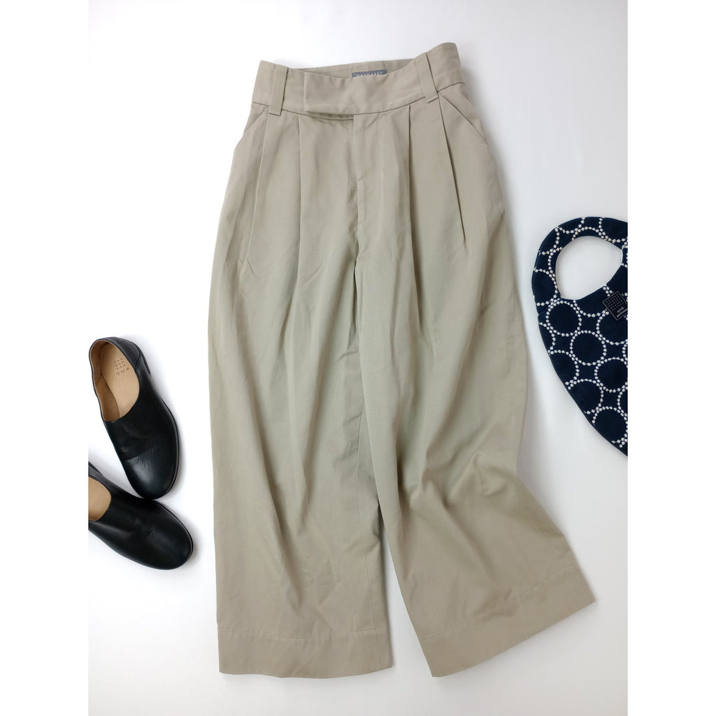 MARGARET HOWELL マーガレットハウエル ORGANIC COTTON TWILL  パンツ 1 ベージュ  【中古】