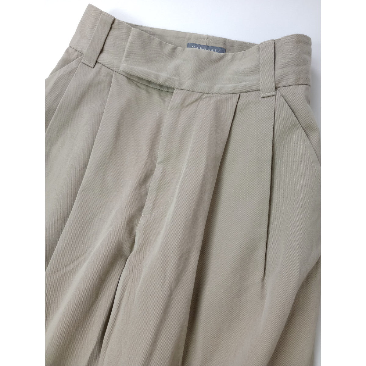 MARGARET HOWELL マーガレットハウエル ORGANIC COTTON TWILL  パンツ 1 ベージュ  【中古】