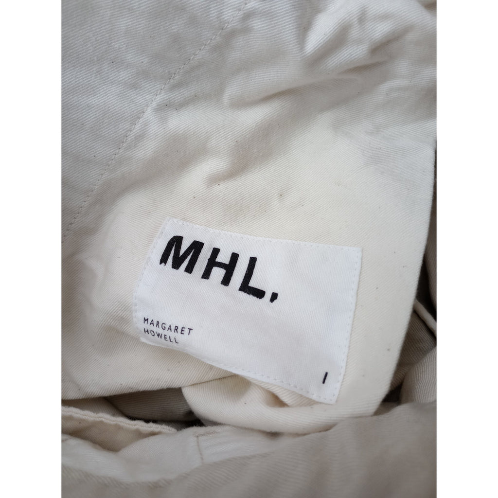 MHL エムエイチエル マーガレットハウエル ORGANIC LIGHT COTTON TWILL オーガニックライトコットンツイル パンツ 1  【中古】