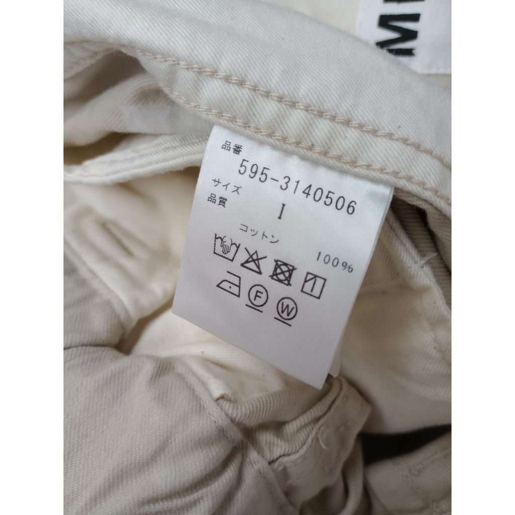 MHL エムエイチエル マーガレットハウエル ORGANIC LIGHT COTTON TWILL オーガニックライトコットンツイル パンツ 1  【中古】