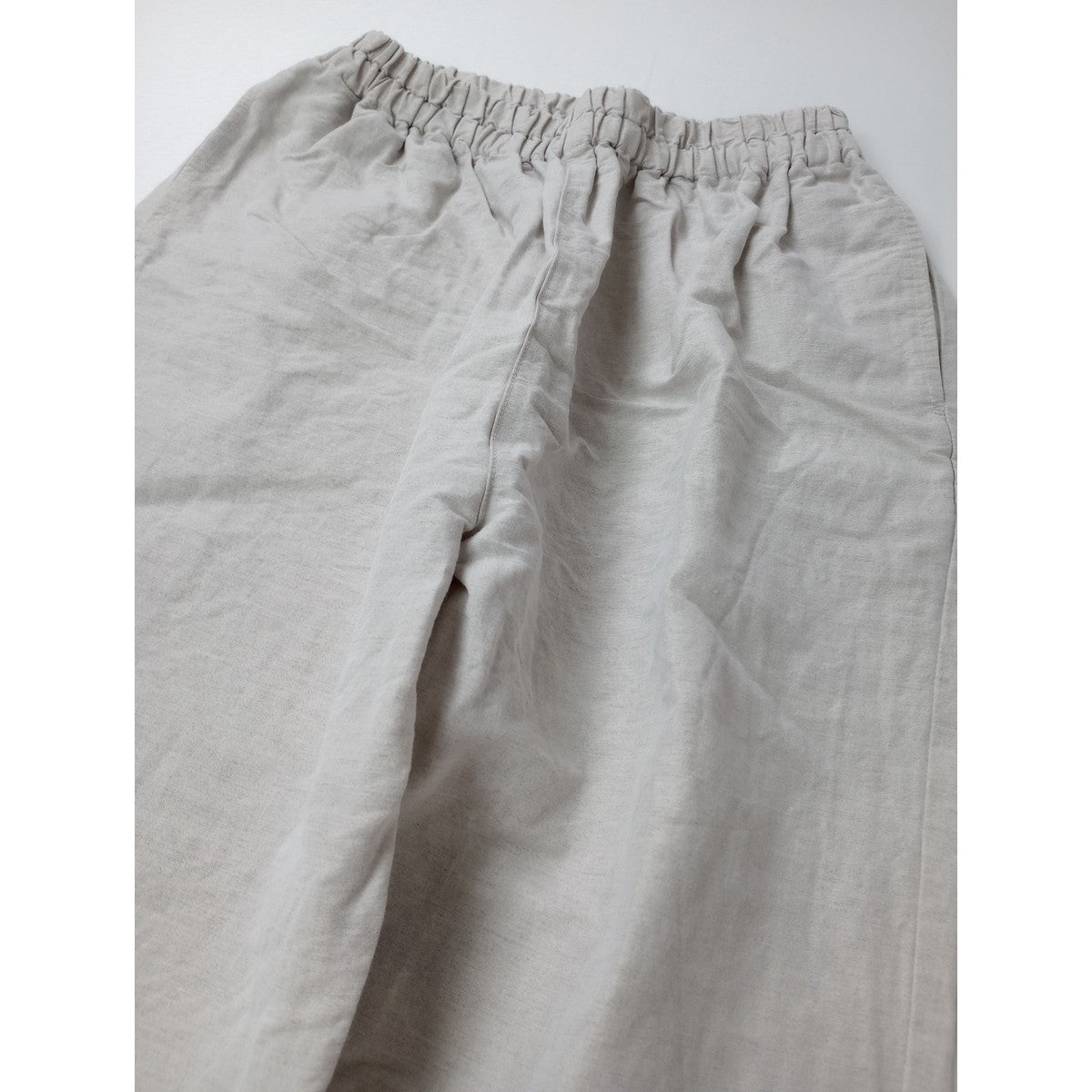 中川政七商店  綿麻 イージー パンツ リネン コットン  ベージュ 【中古】