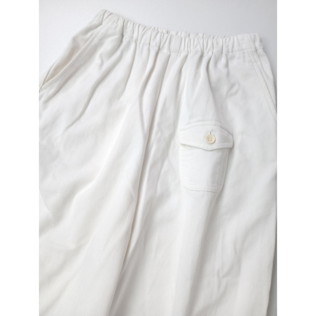 ゴーシュ  カツラギ ワイド パンツ 白 ホワイト  2 【中古】