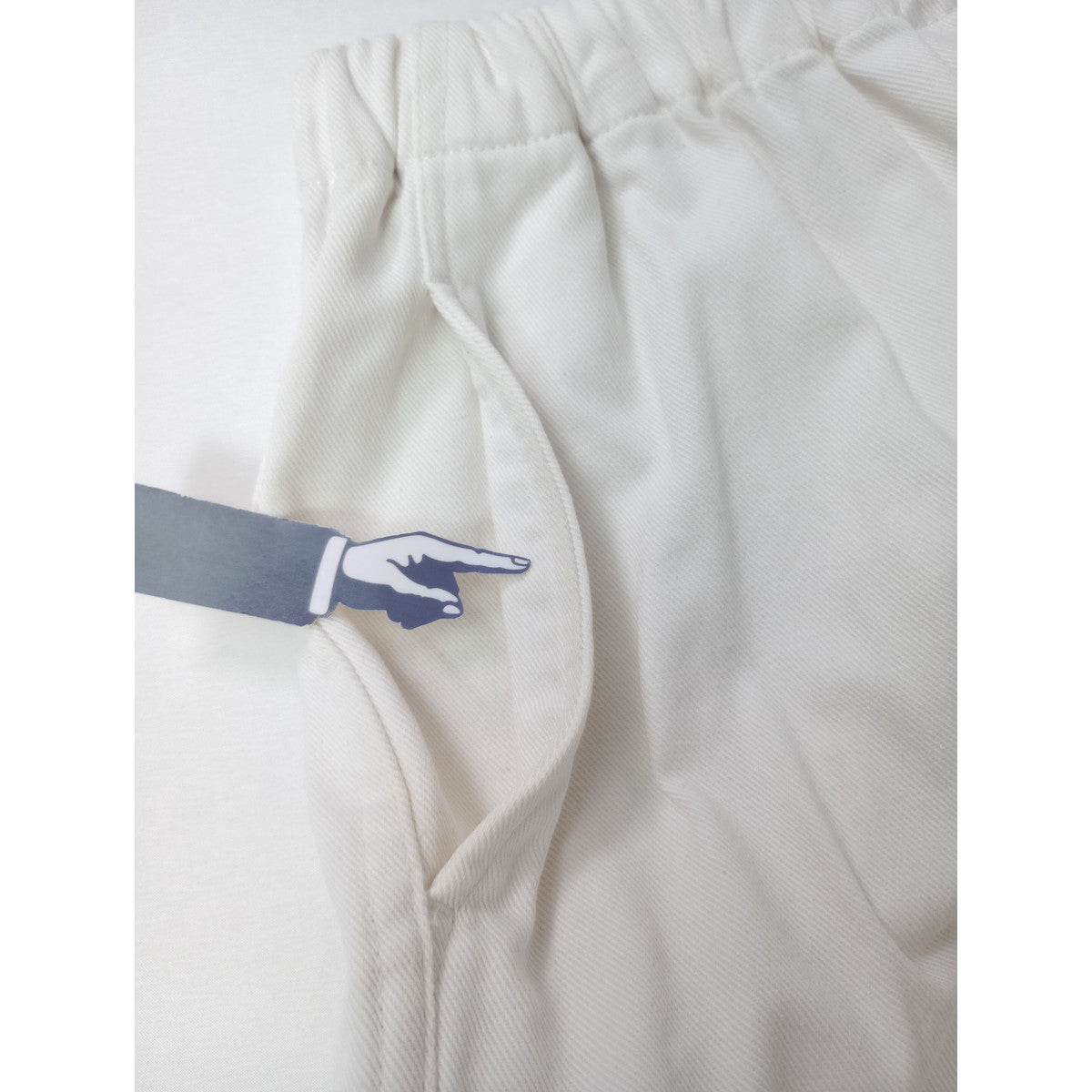 ゴーシュ  カツラギ ワイド パンツ 白 ホワイト  2 【中古】