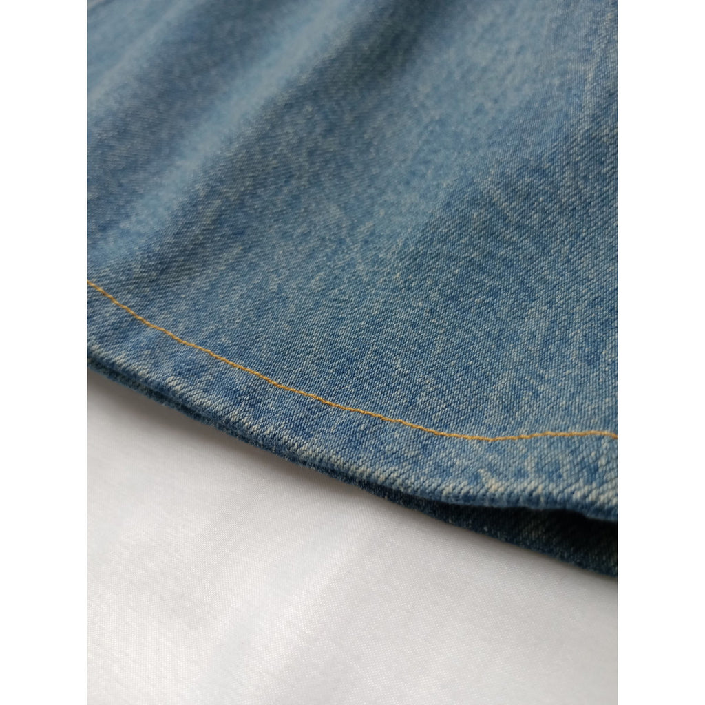 Tu es mon Tresor トゥ エ モン トレゾア タック ワイド  デニム パンツ  ブルー  24 【中古】