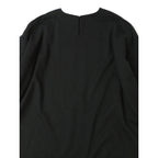 emic:etic エミックエティック カシミヤ ウール アシンメトリー プルオーバー トップス  黒 ブラック 【中古】