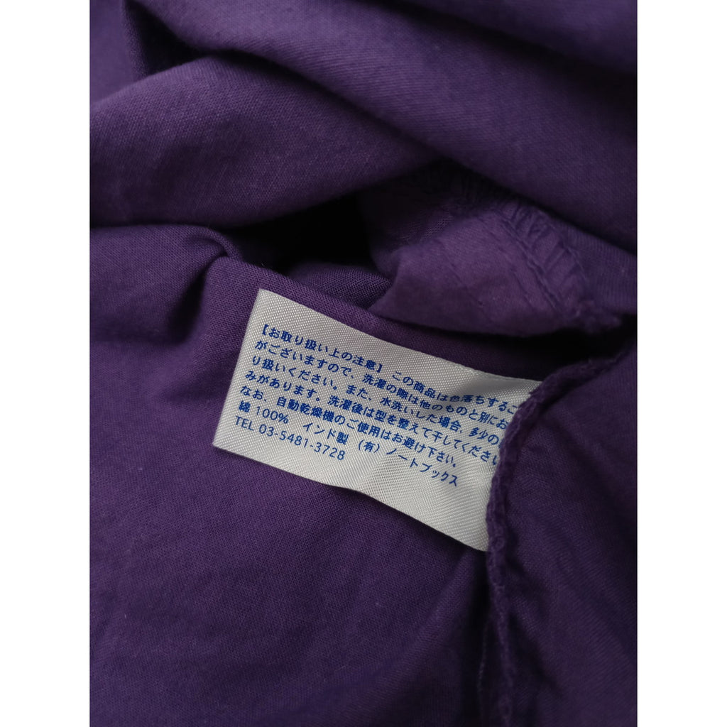 miithaaii ミーターイー インド製 コットン 綿 100％ ノースリーブ ロングワンピース パープル 【中古】