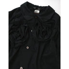 COMME des GARCONS COMME des GARCONS コムデギャルソン コムコム 立体薔薇 ブラウス シャツ トップス  長袖  SAMPLE品 【中古】