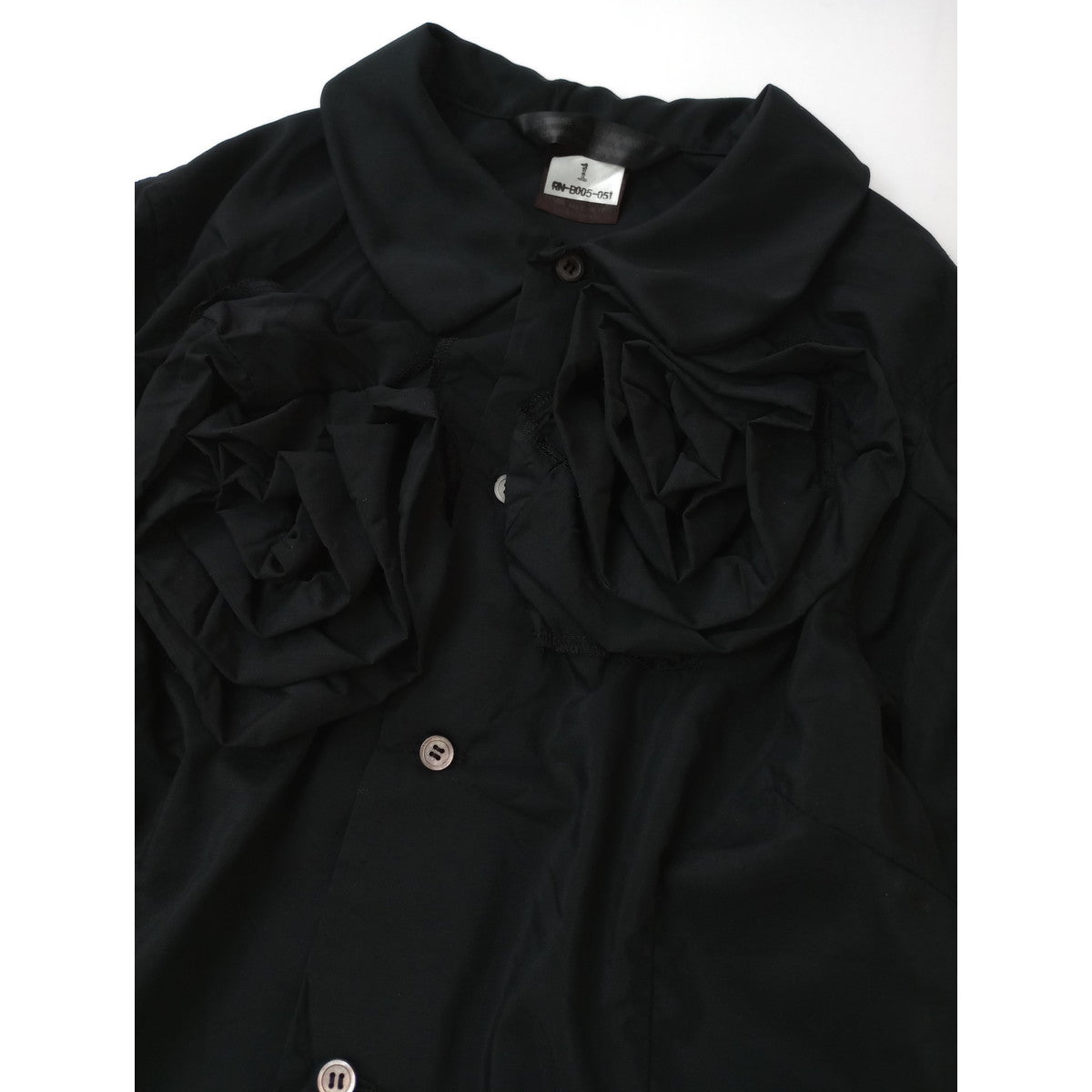 COMME des GARCONS COMME des GARCONS コムデギャルソン コムコム 立体薔薇 ブラウス シャツ トップス  長袖  SAMPLE品 【中古】