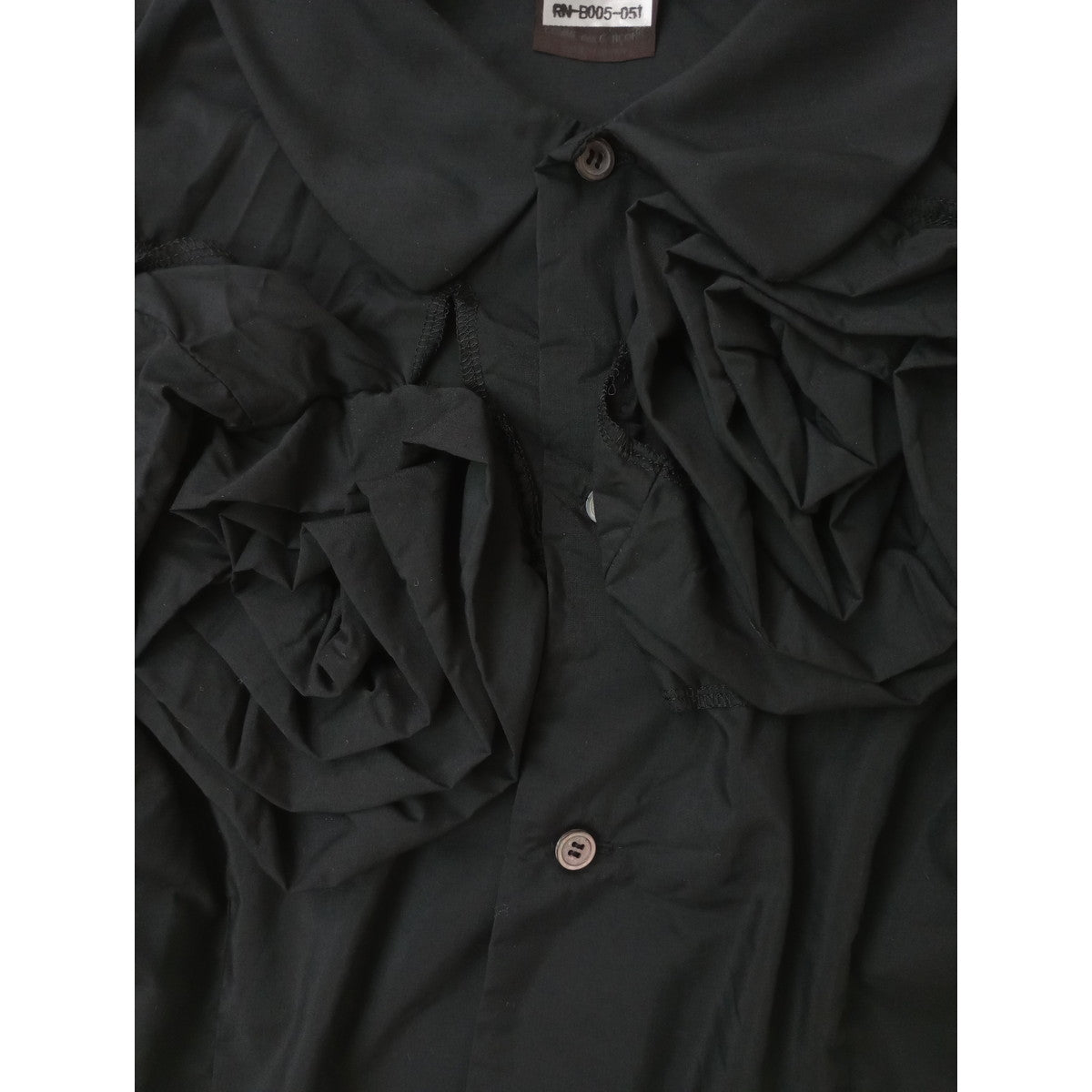 COMME des GARCONS COMME des GARCONS コムデギャルソン コムコム 立体薔薇 ブラウス シャツ トップス  長袖  SAMPLE品 【中古】
