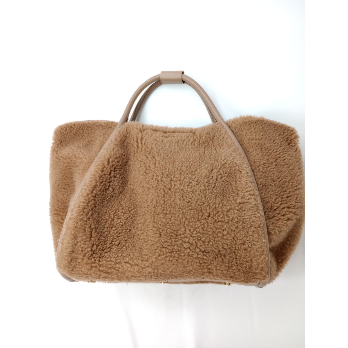 Max Mara マックスマーラ テディベア バッグ  ベージュ  (2M＋0881)【中古】