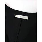 YONFA ヨンファ クーコーVネックルーズカーディガン ノーカラー ジャケット 黒 ブラック 【中古】