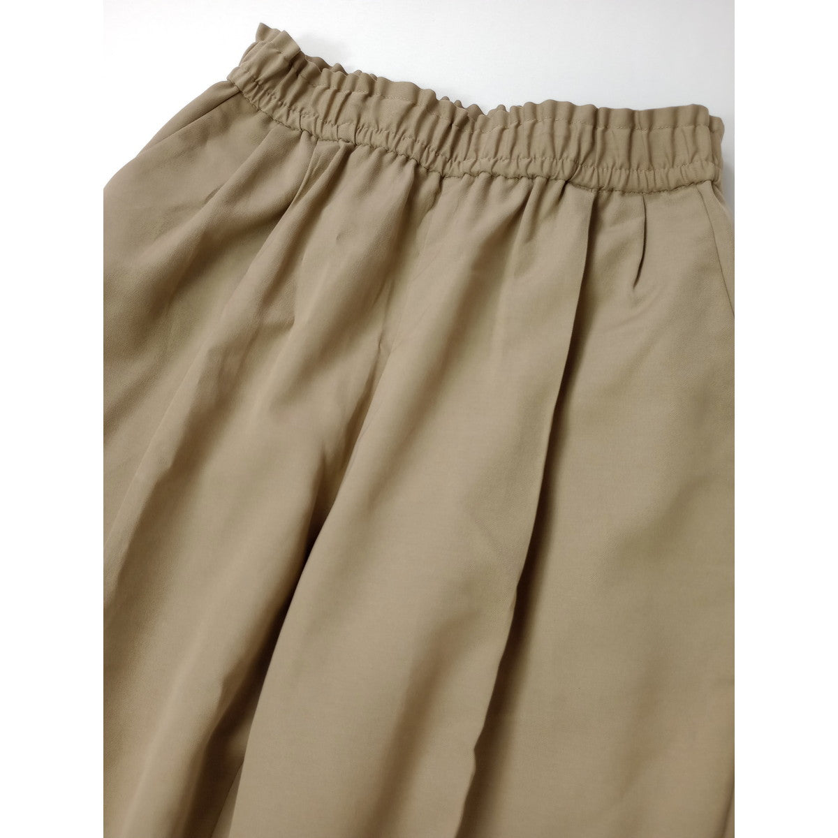 cccmalie シーマリー ギャザーワイドパンツ イージー タック  ベージュ 36 【中古】