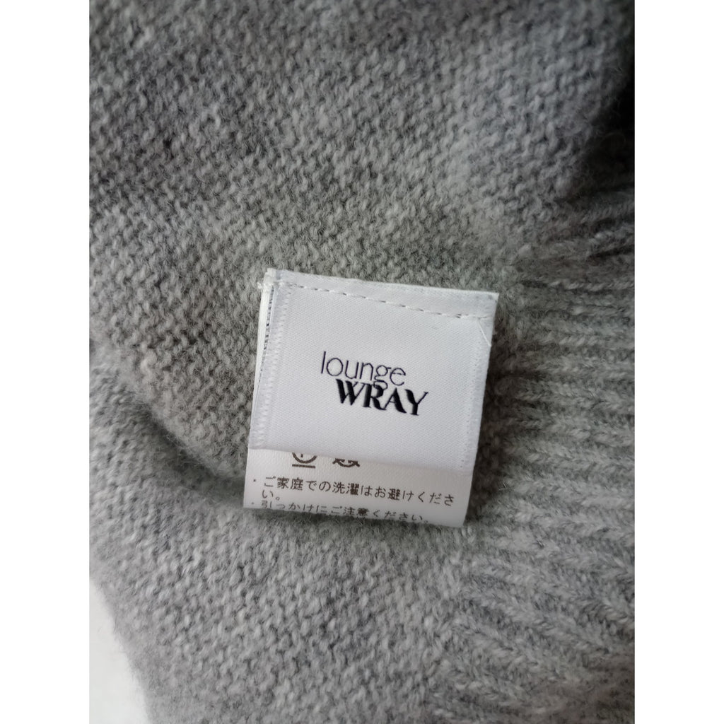 lounge WRAY ラウンジ レイ  ウール カシミヤ シルク ニット パーカー フーディー  トップス グレー (2M＋0825) 【中古】