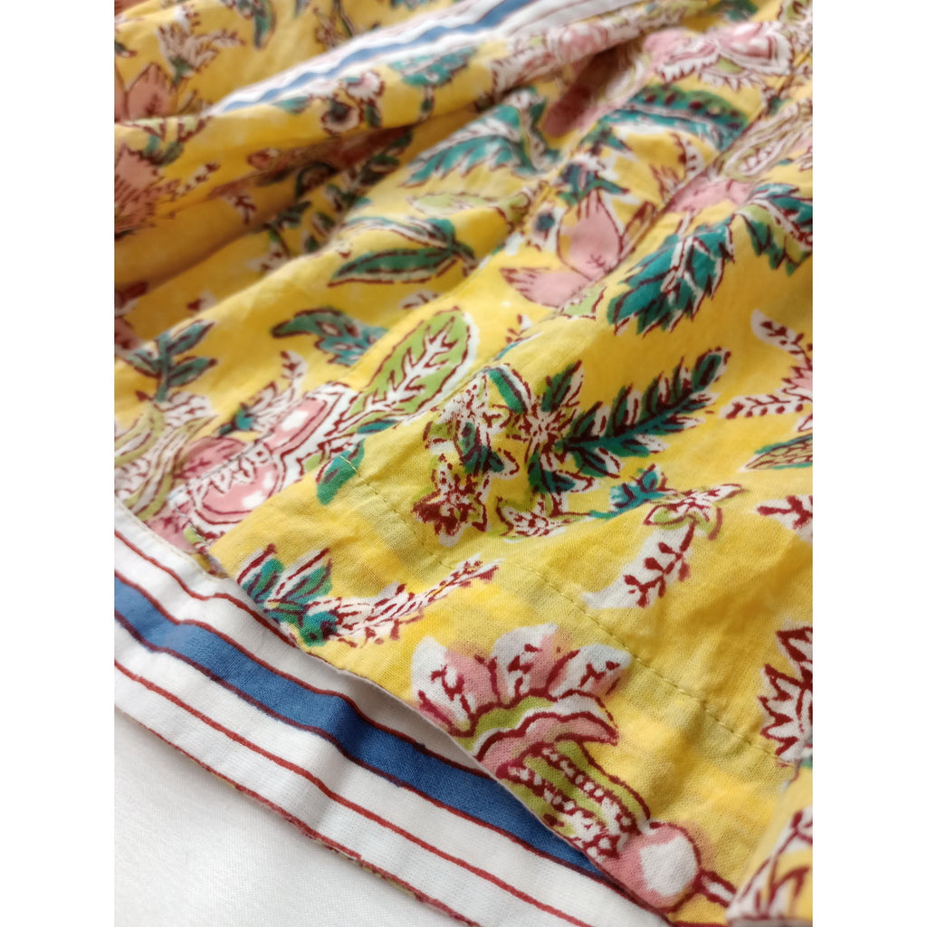 muni ムニ インド ロングワンピース ドレス  イエロー 【中古】